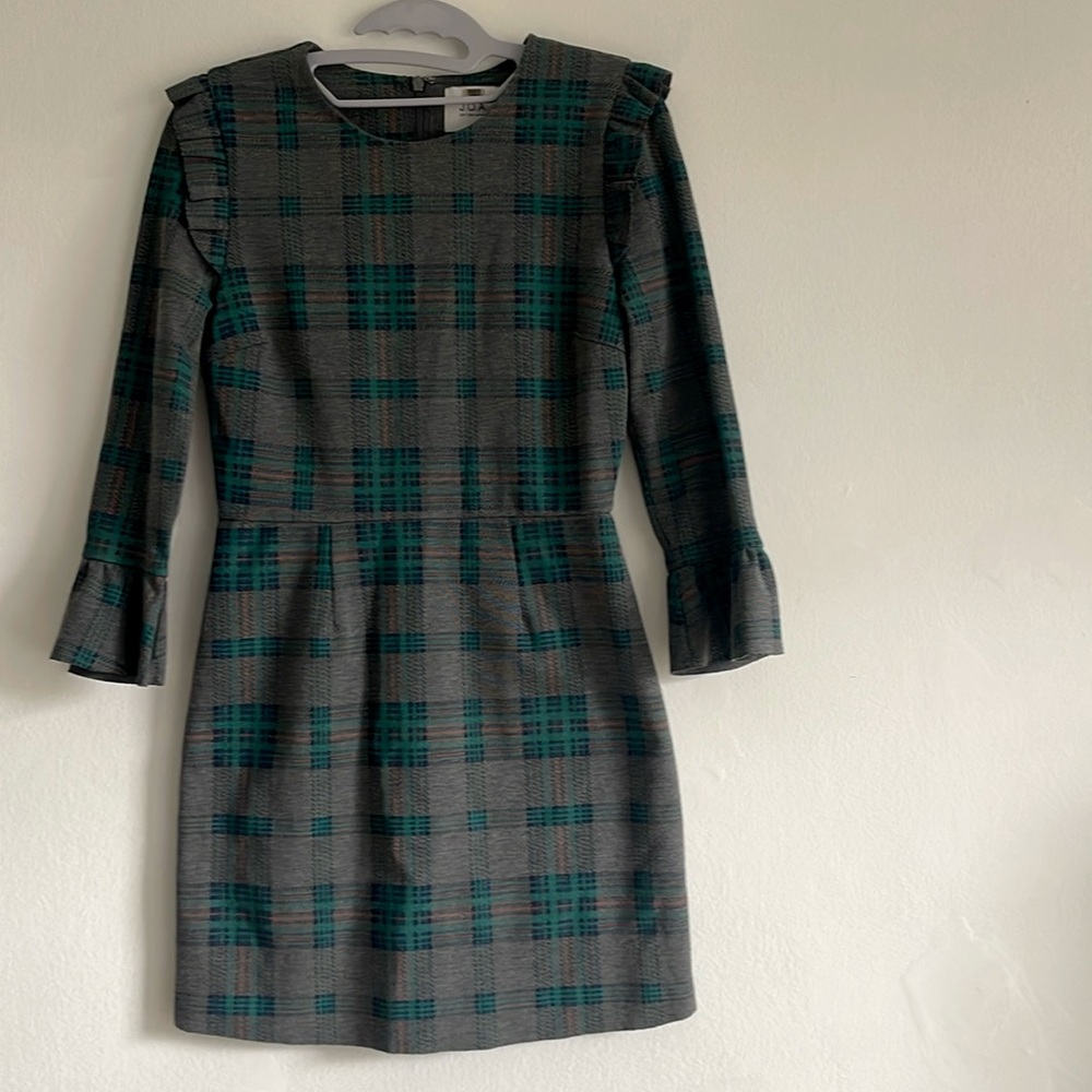 J.O.A. plaid fitted dress